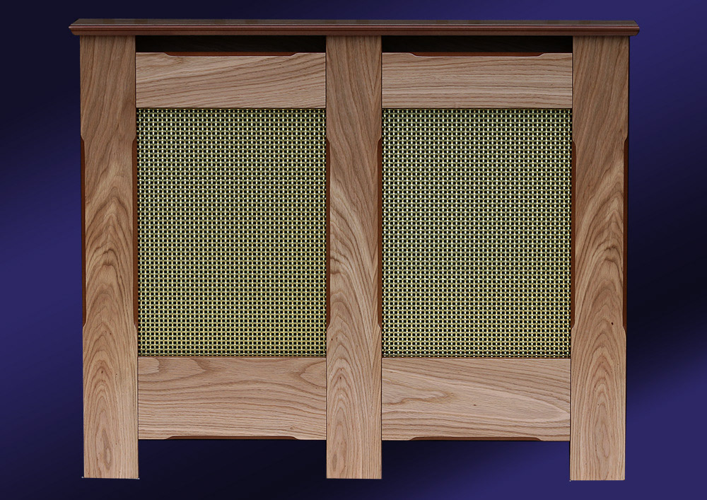 Radiator Cover Oak Chamfered Contemporary Design