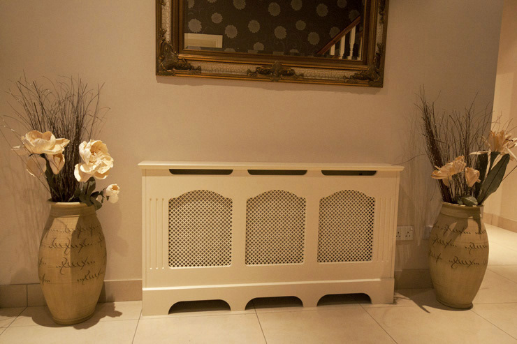 Radiator Cover beneath mirror