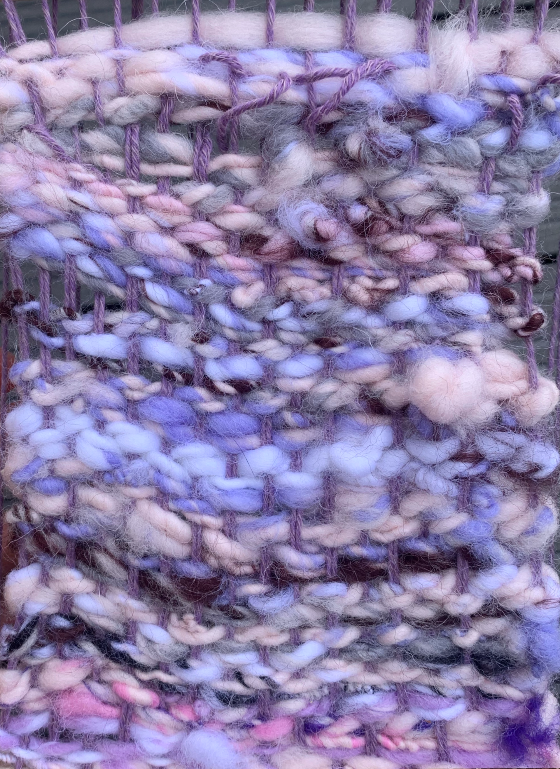 weaving with handspun yarn, 2024