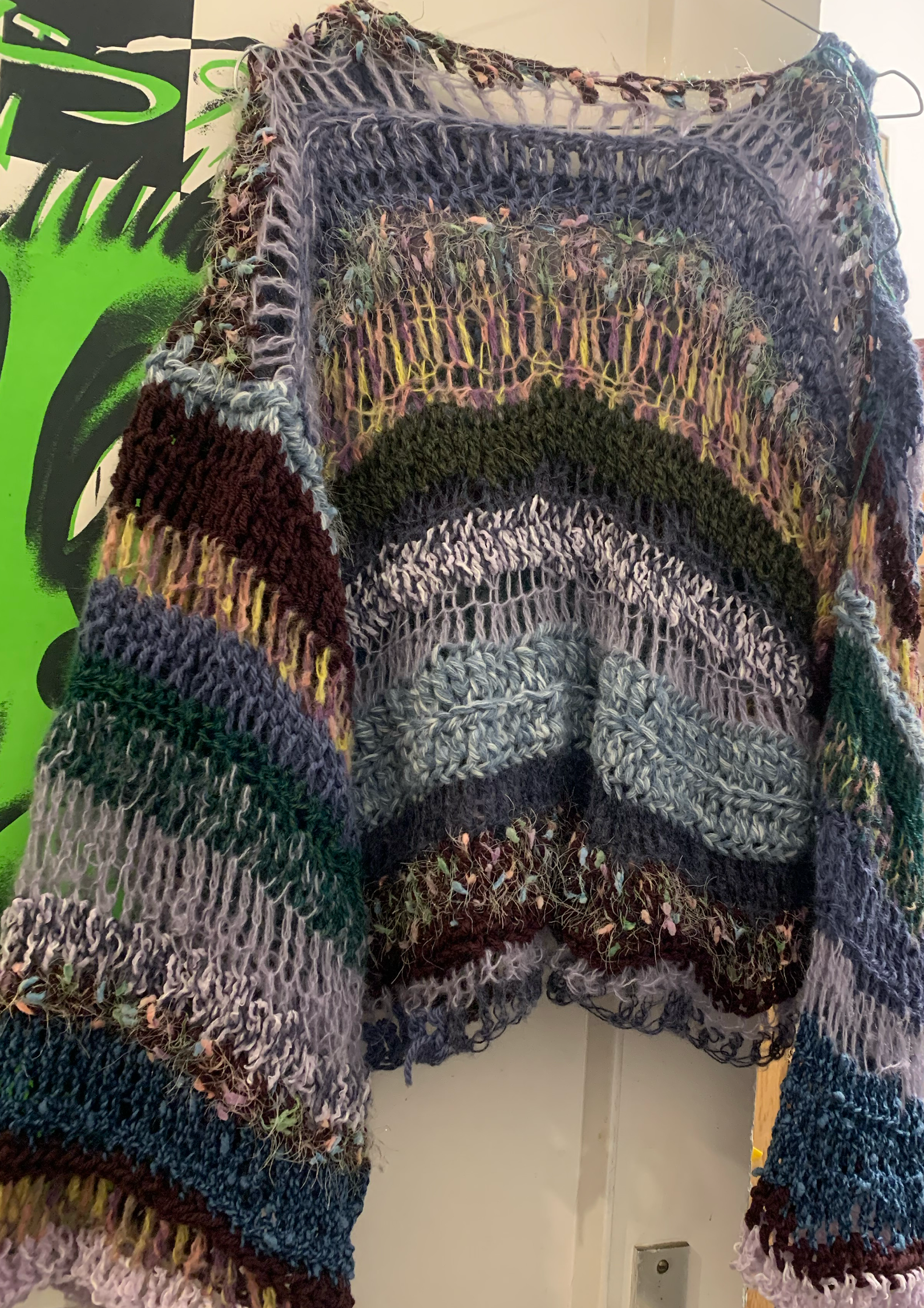 crochet sweater, 2024