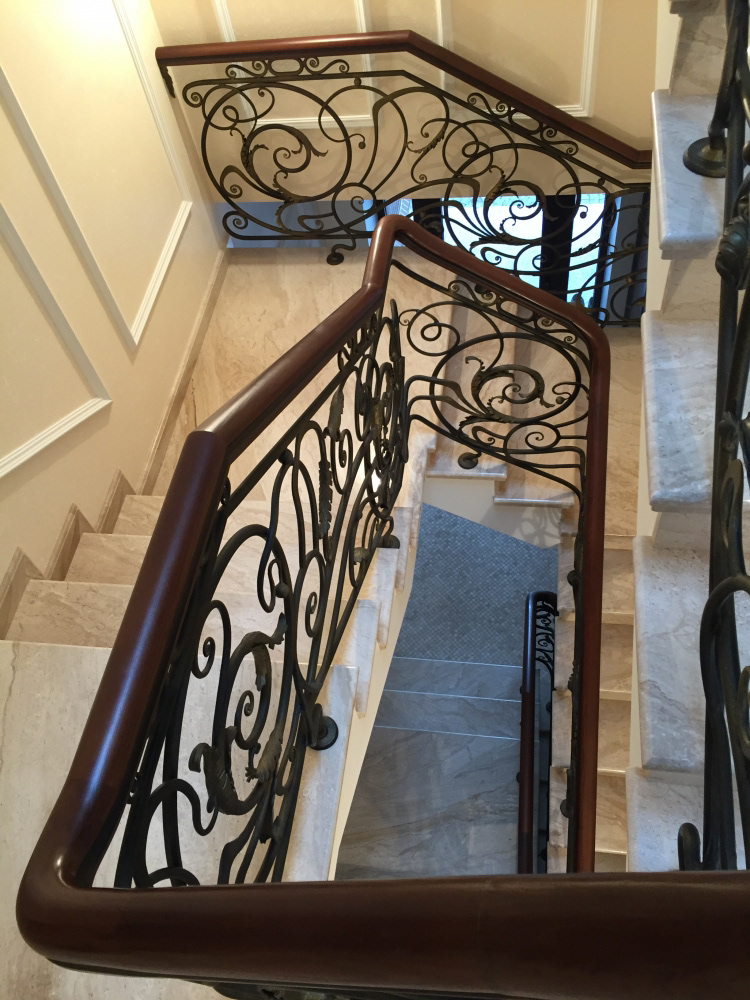 Wrought Iron Staircase, project by Bastion, executed by O. Tyndyk, Ukraine