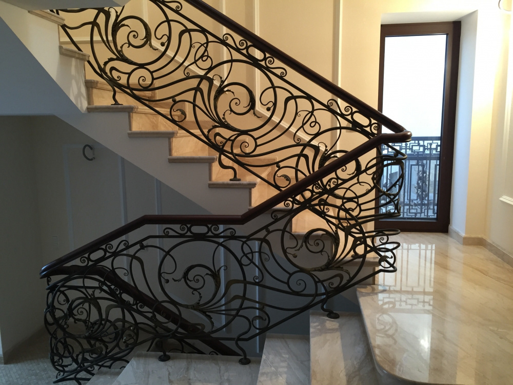 Wrought Iron Staircase, project by Bastion, executed by O. Tyndyk, Ukraine