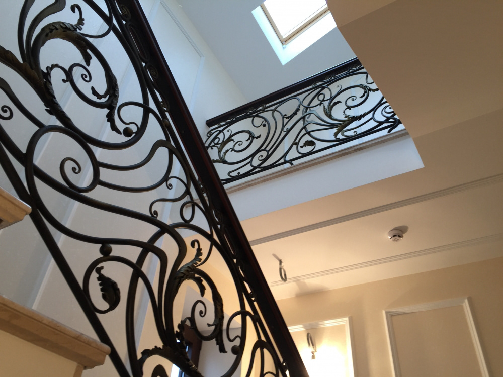 Wrought Iron Staircase, project by Bastion, executed by O. Tyndyk, Ukraine