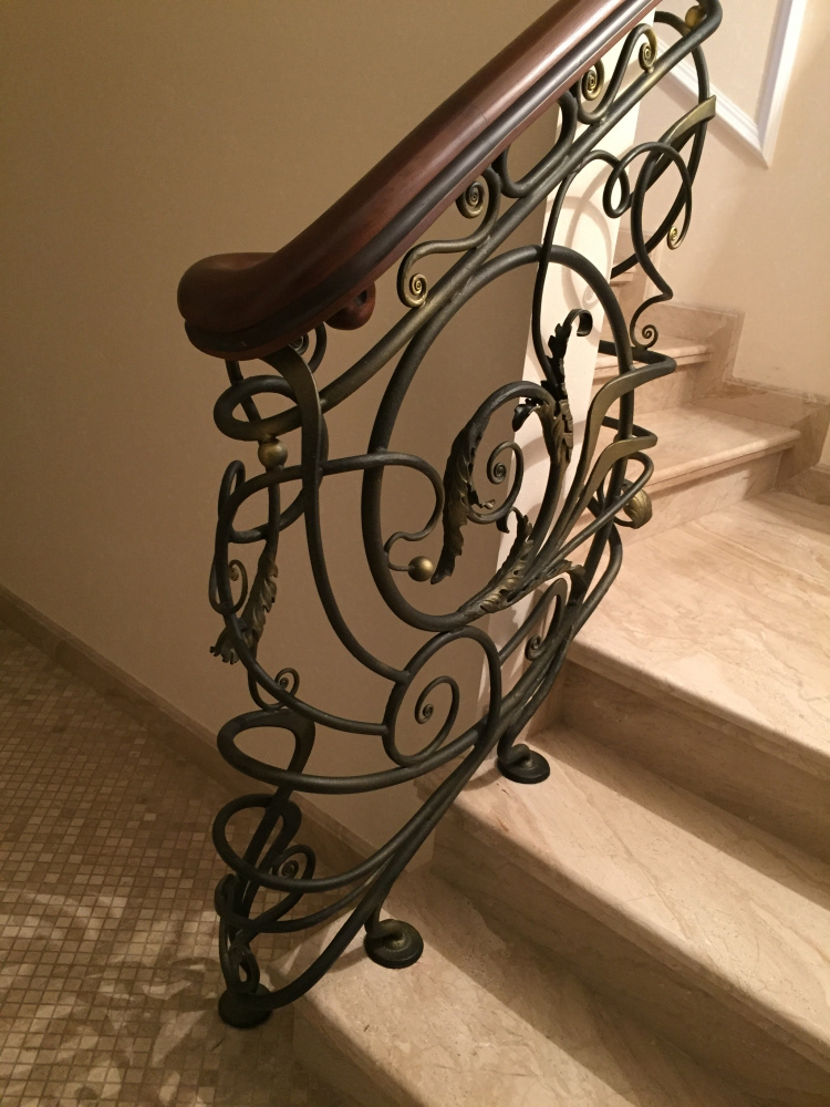 Wrought Iron Staircase, project by Bastion, executed by O. Tyndyk, Ukraine