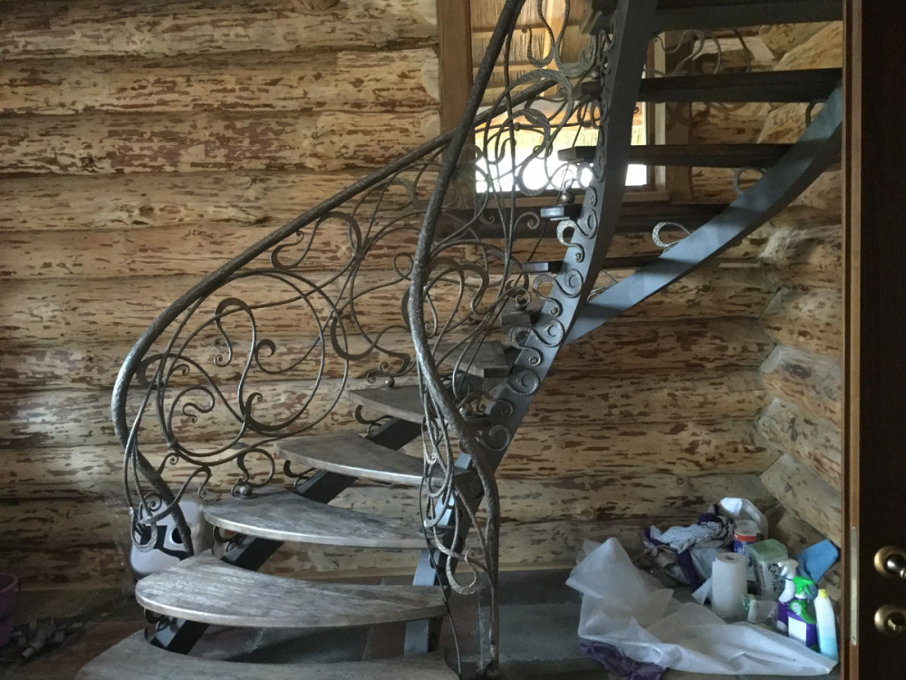 Wrought Iron Staircase, project by Bastion, executed by O. Tyndyk, Ukraine