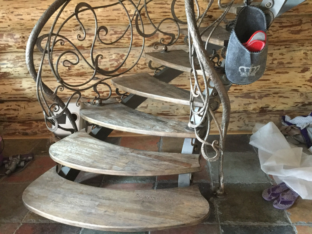 Wrought Iron Staircase, project by Bastion, executed by O. Tyndyk, Ukraine