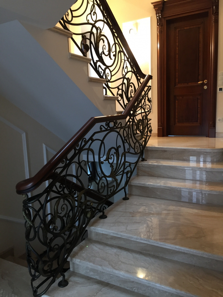 Wrought Iron Staircase, project by Bastion, executed by O. Tyndyk, Ukraine
