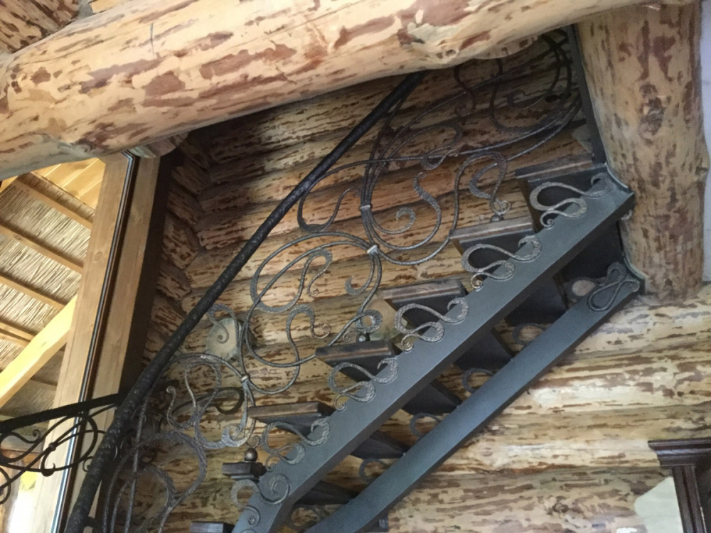 Wrought Iron Staircase, project by Bastion, executed by O. Tyndyk, Ukraine