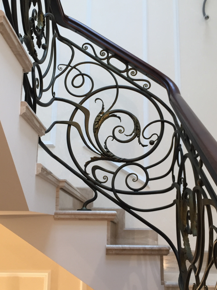Wrought Iron Staircase, project by Bastion, executed by O. Tyndyk, Ukraine