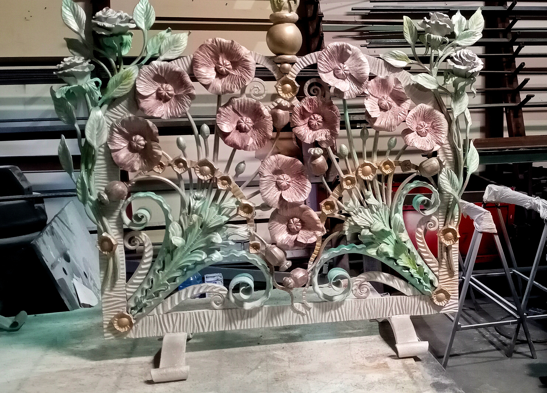 Fireplace grates, by O. Tyndyk and O. Shishkin, Hamilton, Canada, 2023