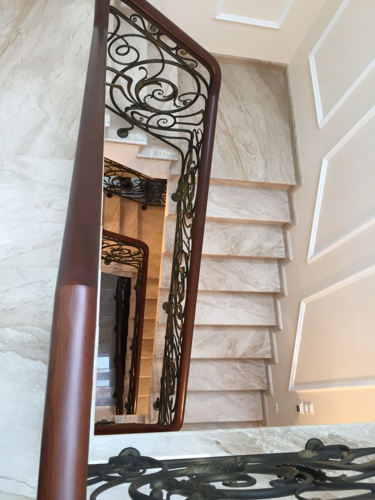 Wrought Iron Staircase, project by Bastion, executed by O. Tyndyk, Ukraine