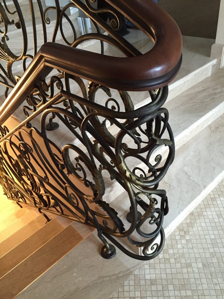 Wrought Iron Staircase, project by Bastion, executed by O. Tyndyk, Ukraine