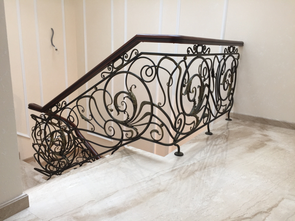 Wrought Iron Staircase, project by Bastion, executed by O. Tyndyk, Ukraine