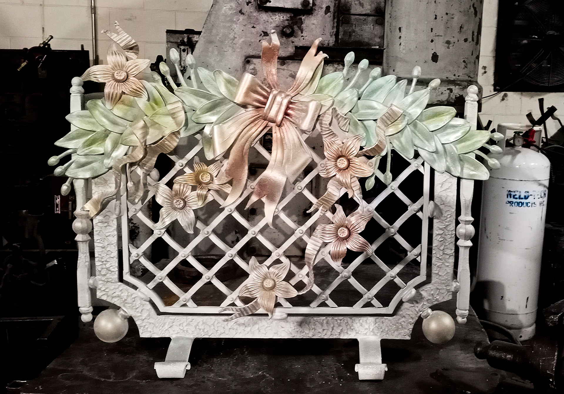 Fireplace grates, by O. Tyndyk and O. Shishkin, Hamilton, Canada, 2023