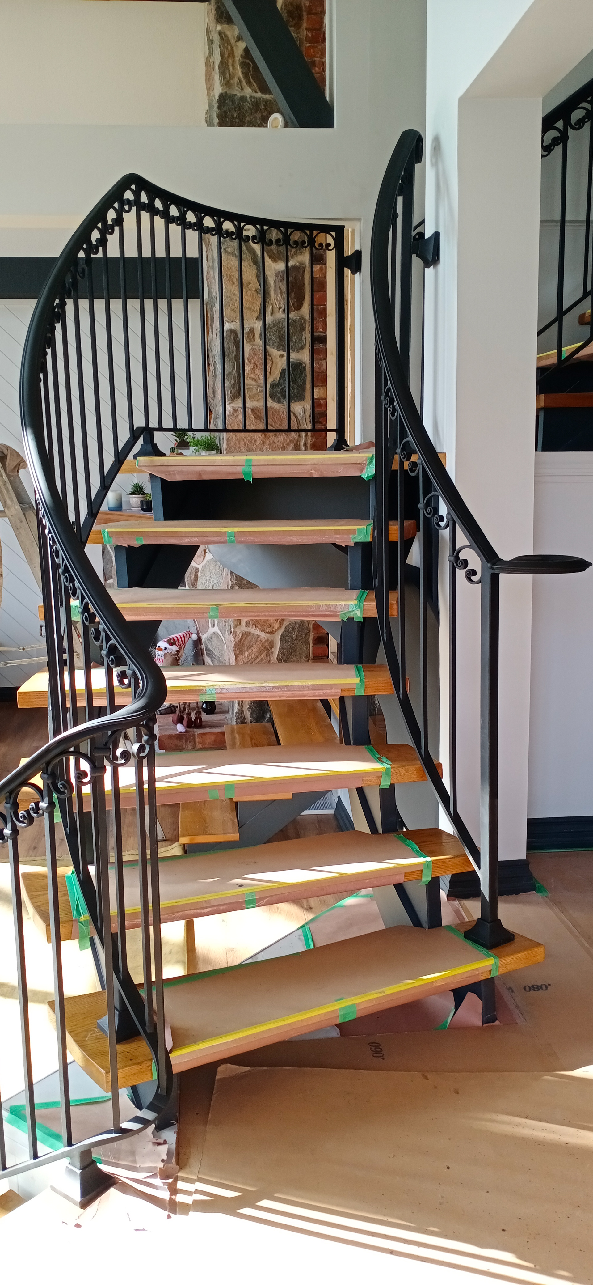 Wrought Iron Staircase, by O. Tyndyk and O. Shishkin, Brantford, Canada