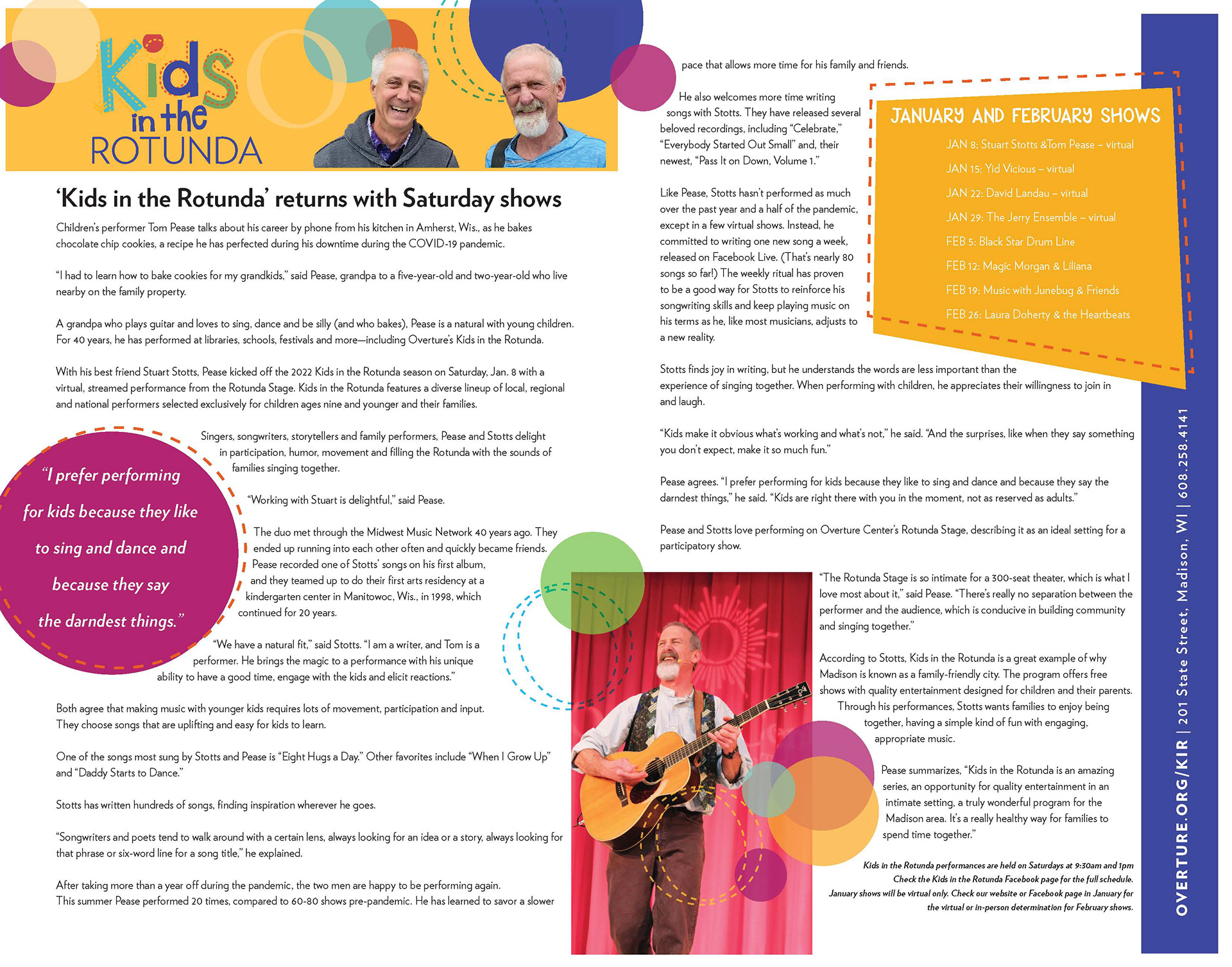 2 page article spread