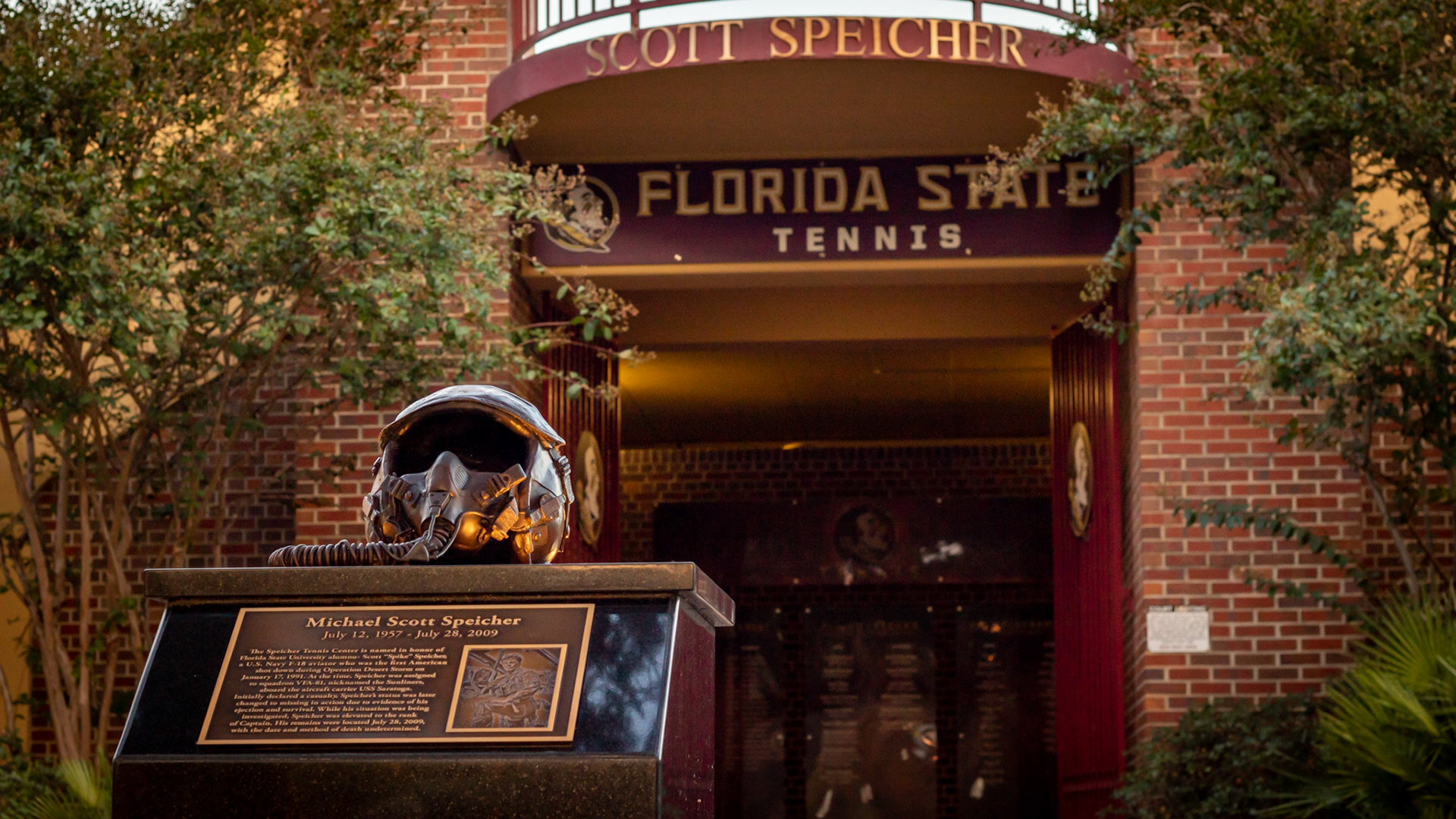 Scott Speicher Memorial at FSU Tennis Stadium