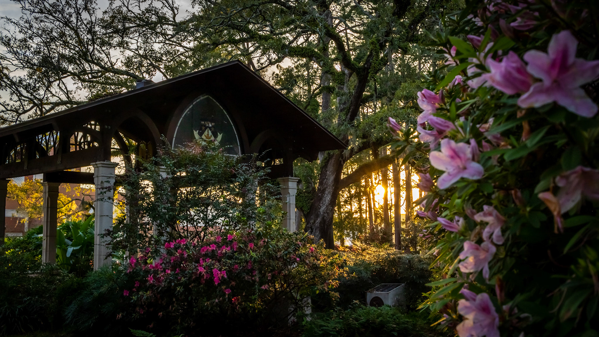 Landis Gazebo at Sunset