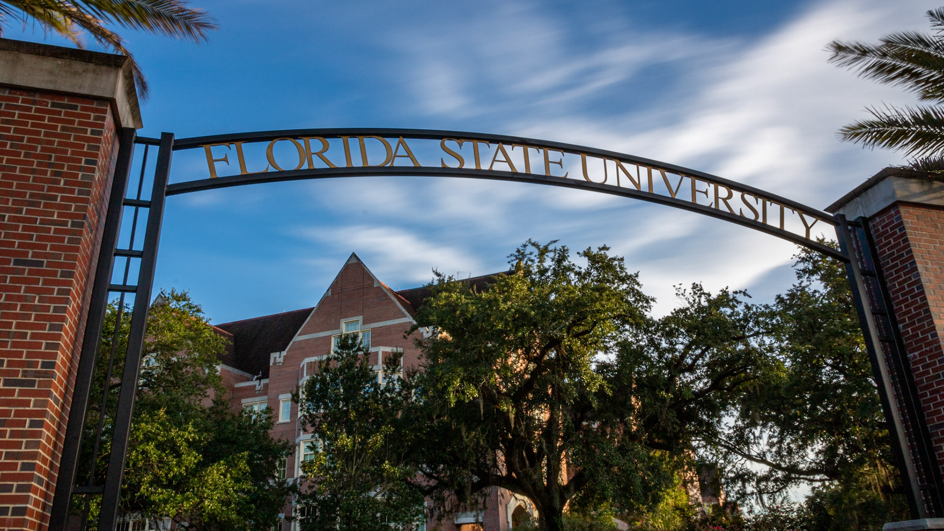 Gateway to Florida State University Long Exposure
