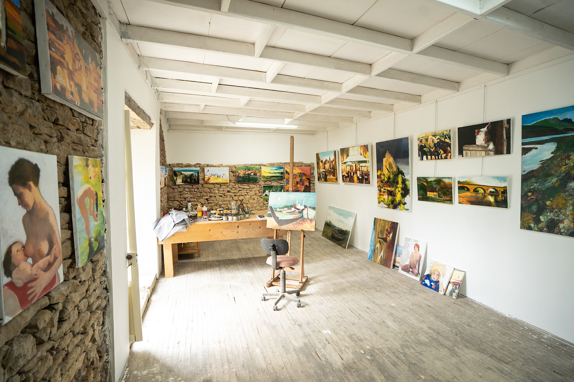 My studio/ mon Atelier