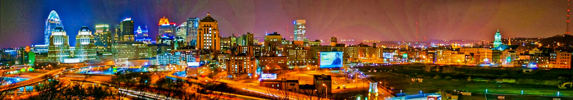 Downtown Cincinnati Viewed From Mount Adams