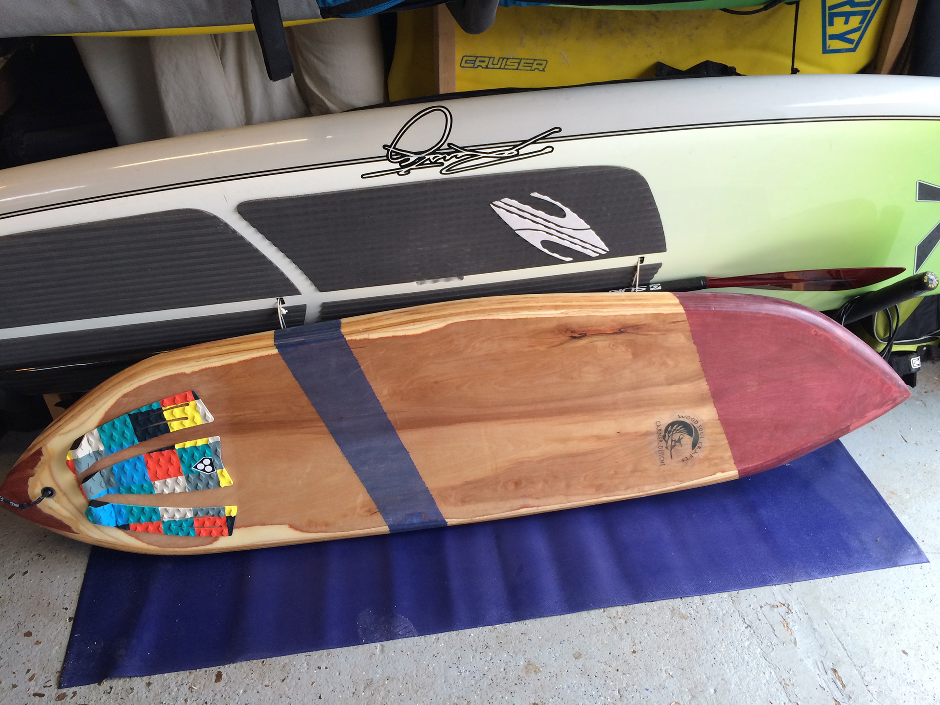 Plywood surfboard
