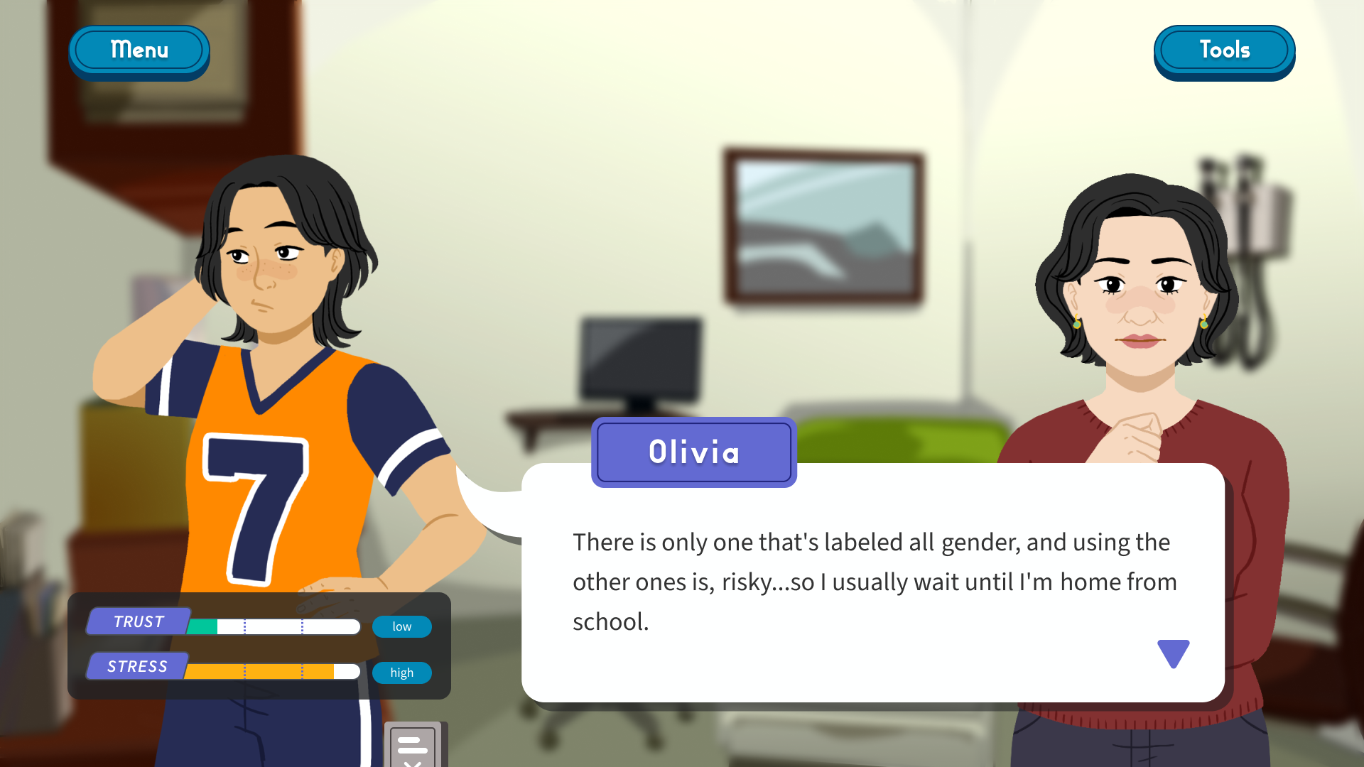 The core experience of the training is speaking to patients...