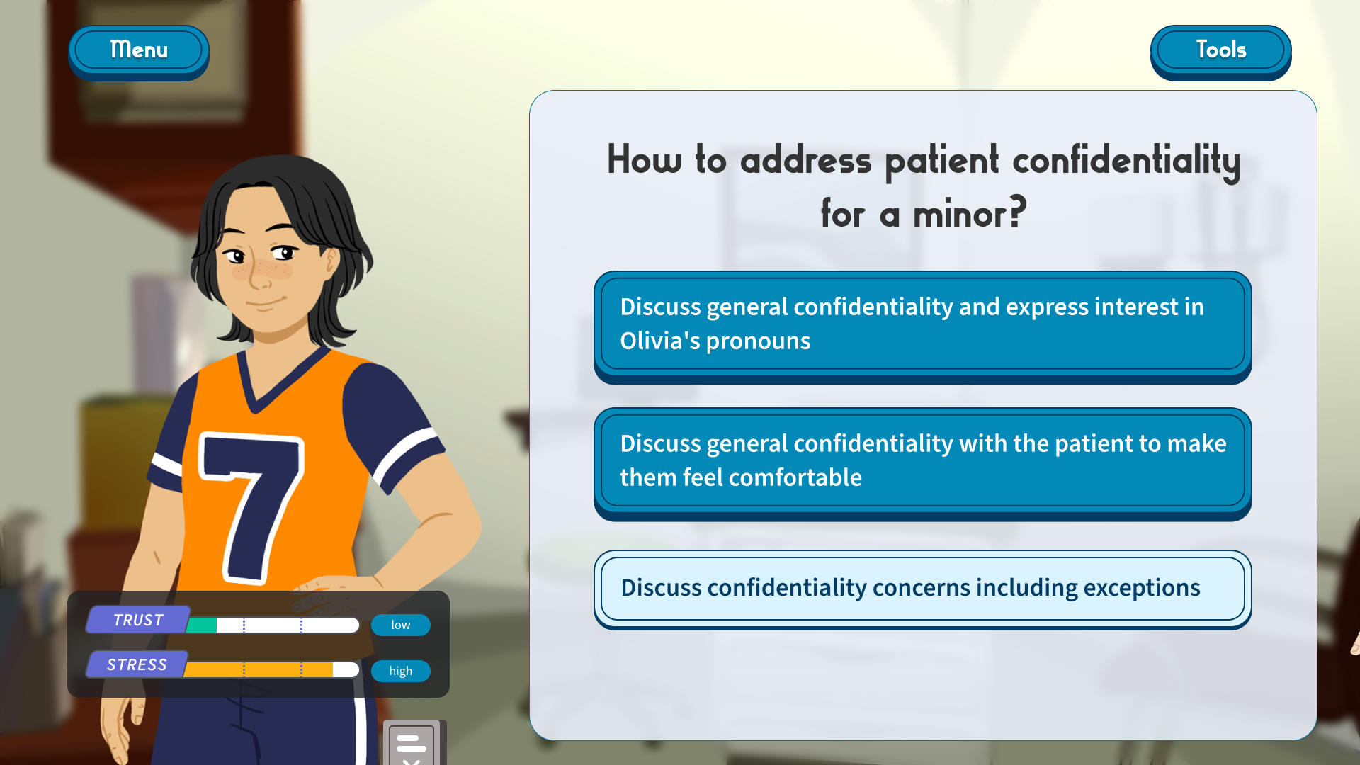 ...and making choices.