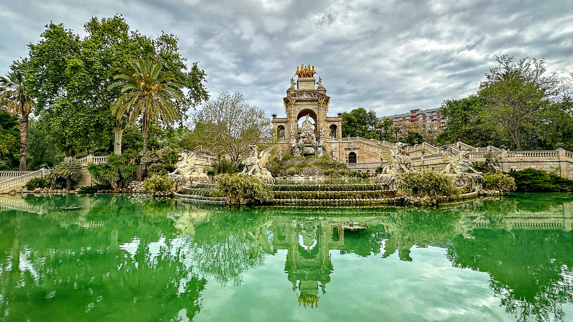 Cascada Monumental fountain in Parc de la Ciutadella