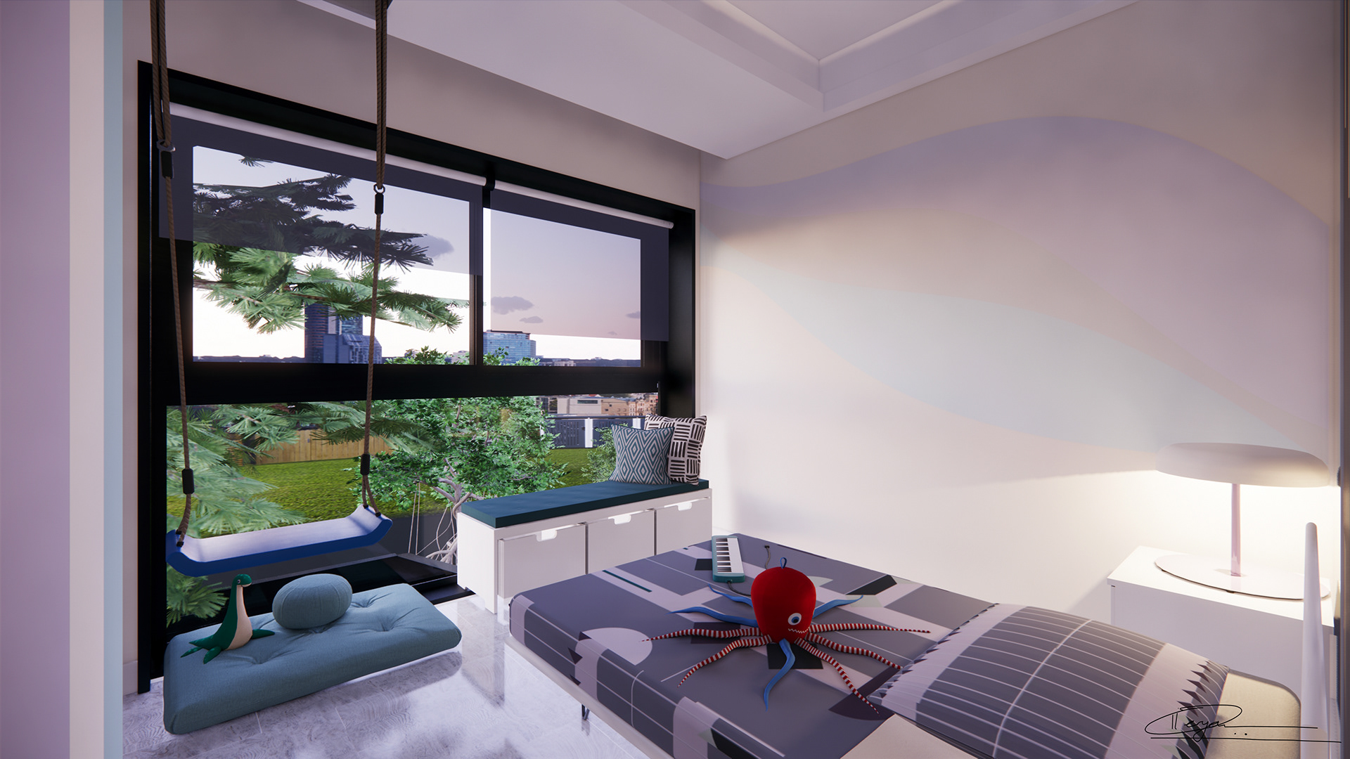 derya damla idi - Family House Interior Design Project_T.H.B. House