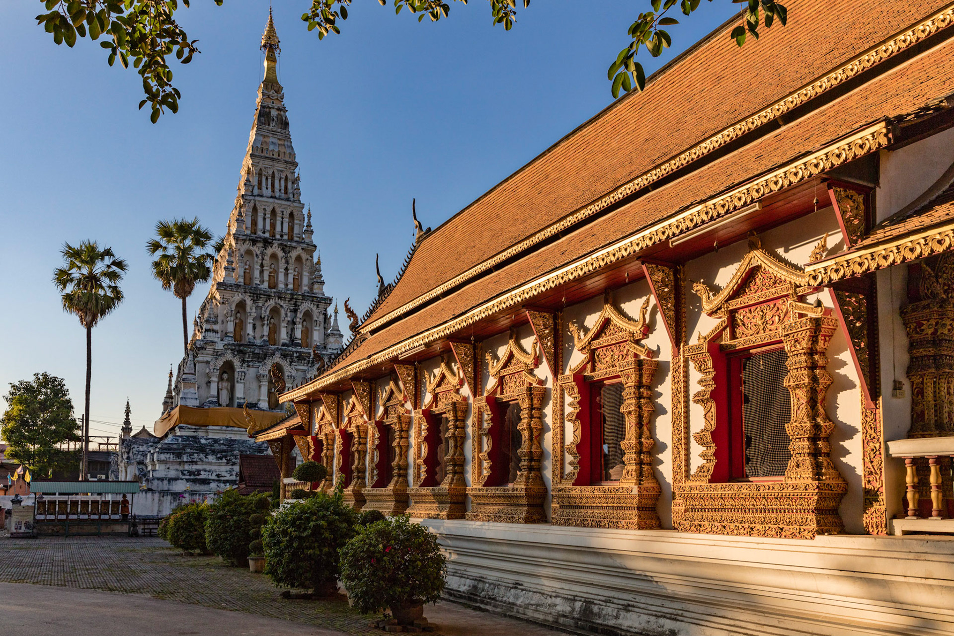 A buddist temple still used today in Chiang Mai, Thailand.