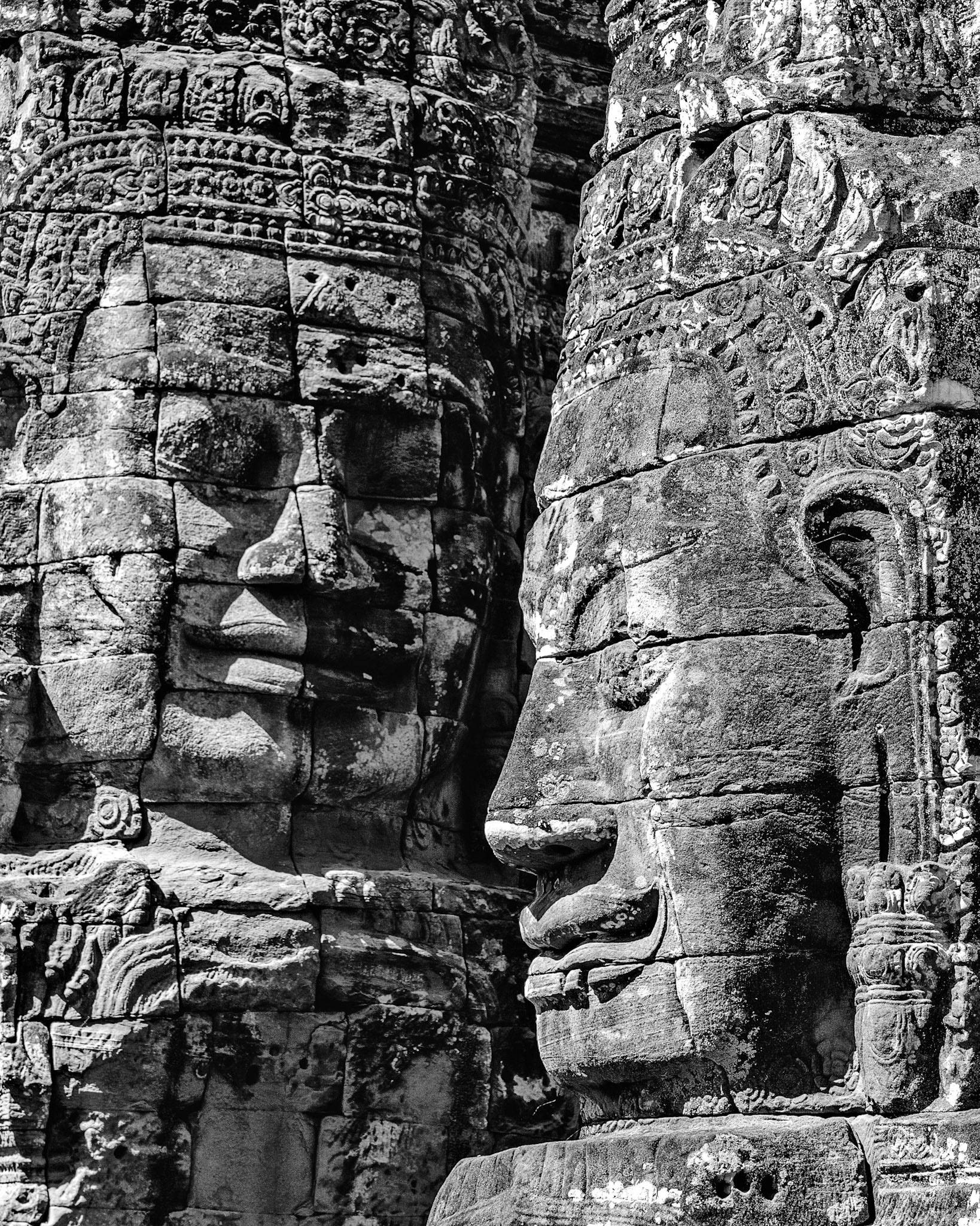 Two faces at Bayon