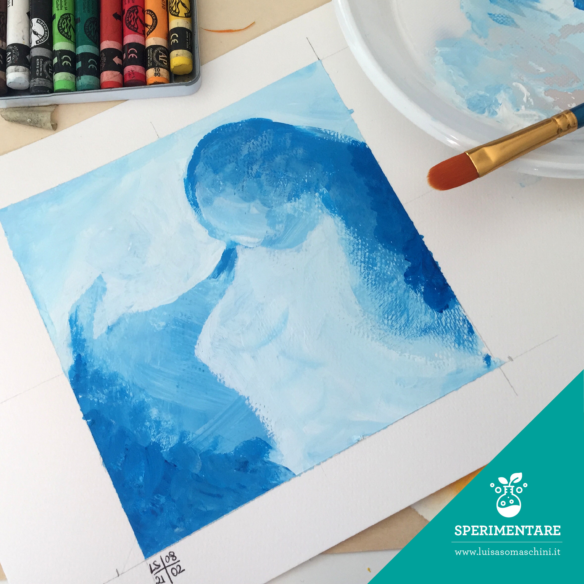 🤩 Quando cominci un nuovo progetto e ti sembra di esserti smarrito... puoi trovare la tua testa e le tue mani in informi macchie di colore!  | AAA nuovo bianconiglio cercasi | 🐰🐰🐰