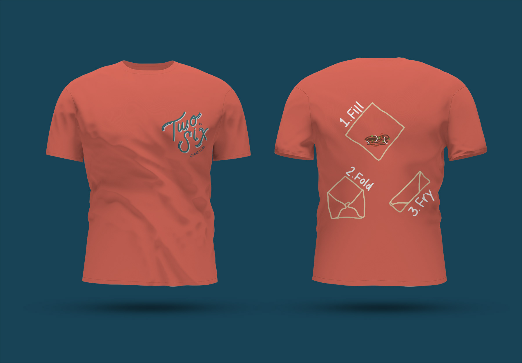 Employee shirt in Coral