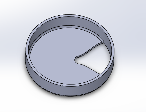 The Solidworks CAD of the insert