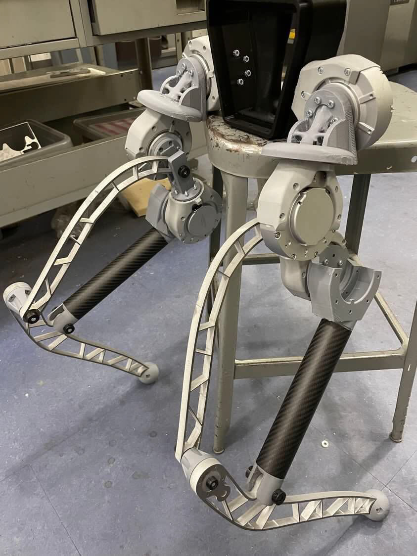 The final assembled bipedal robot
