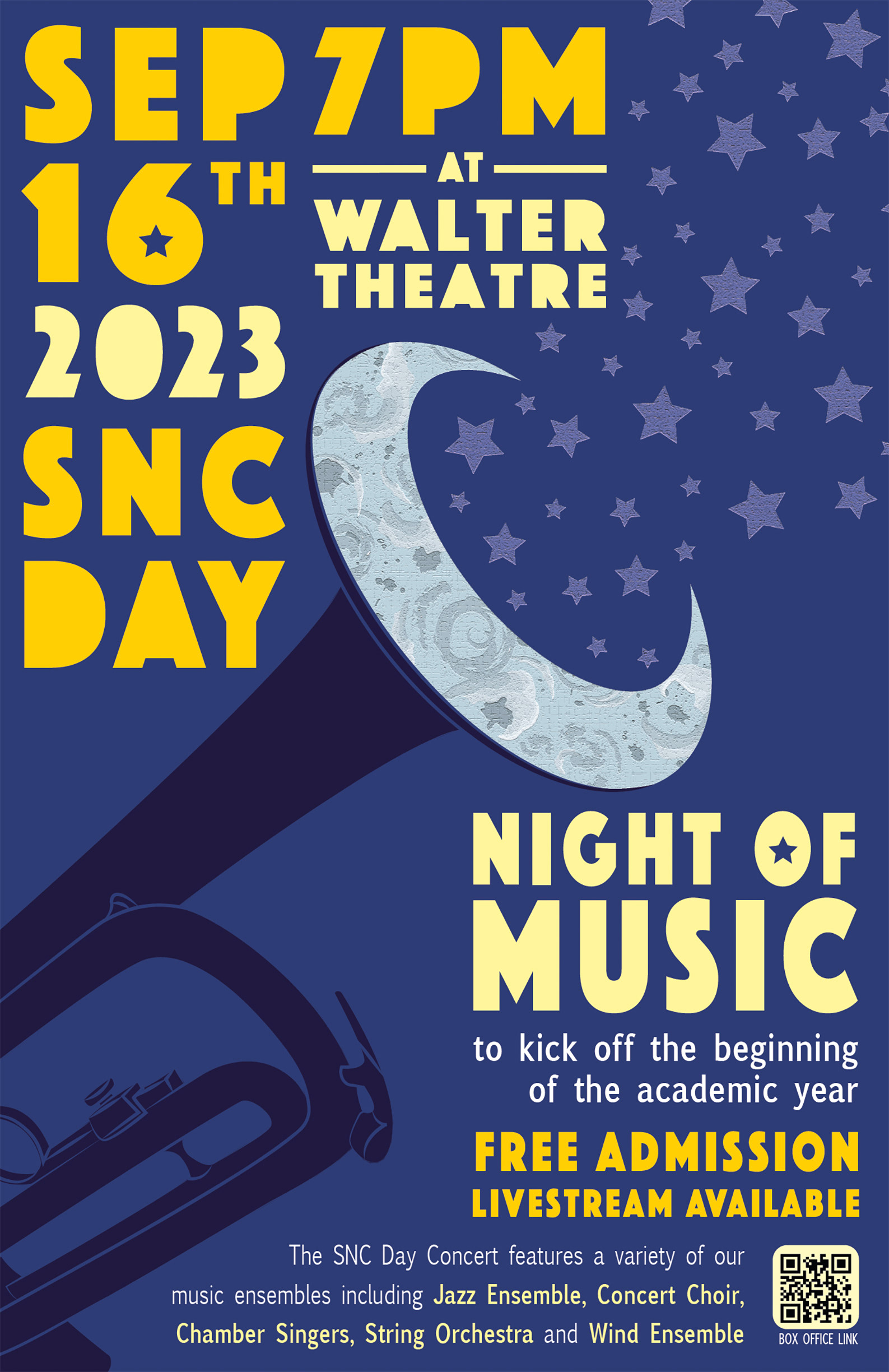 Poster for Night of Music Event