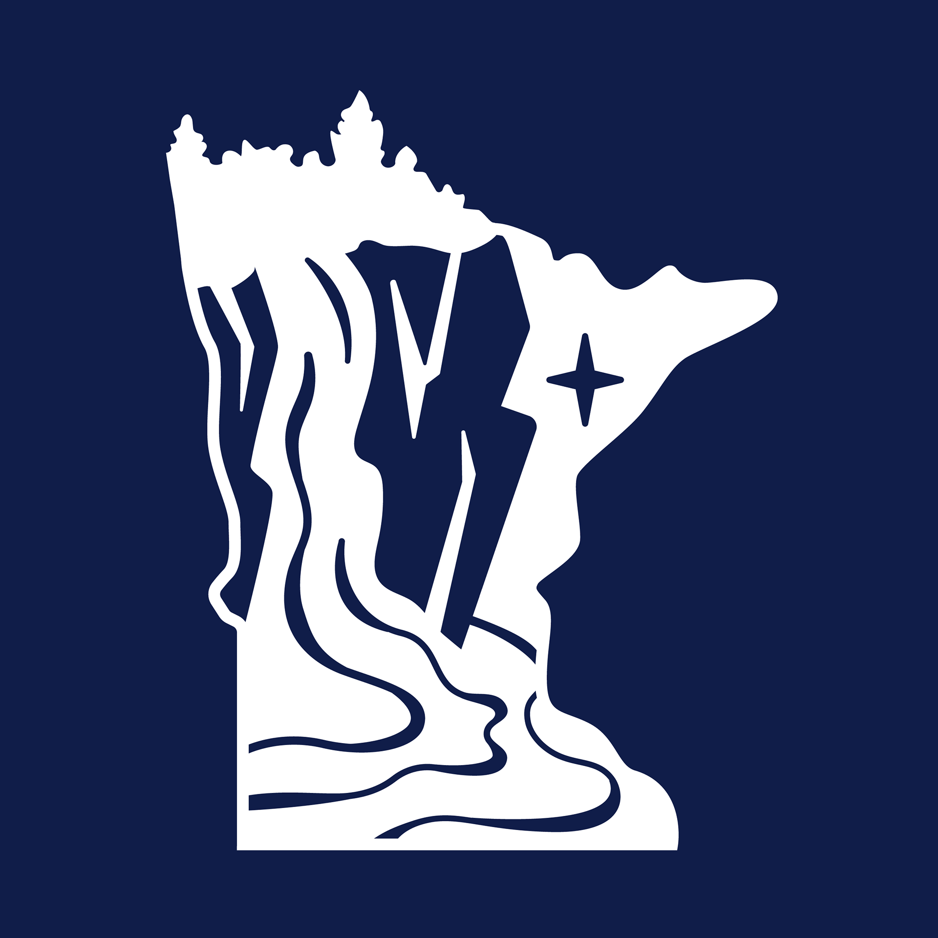 North Shore Legacy White Logo Icon