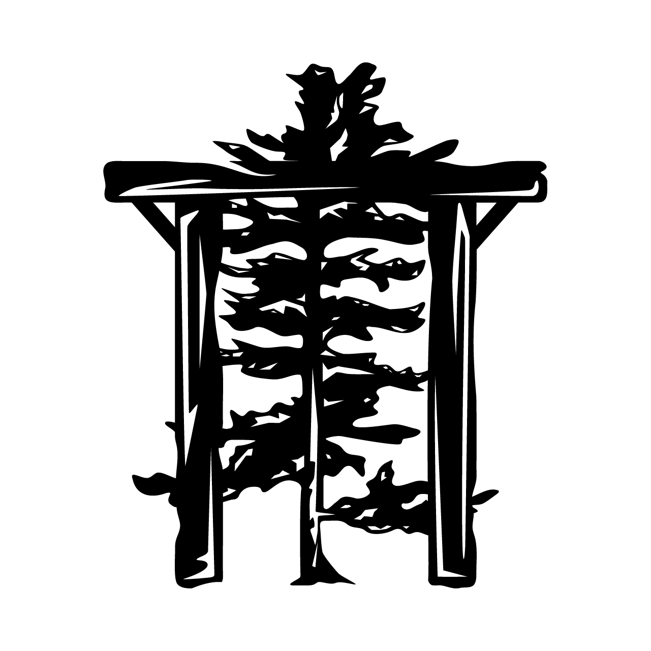Tettegouche Gateway Black Logo Mark