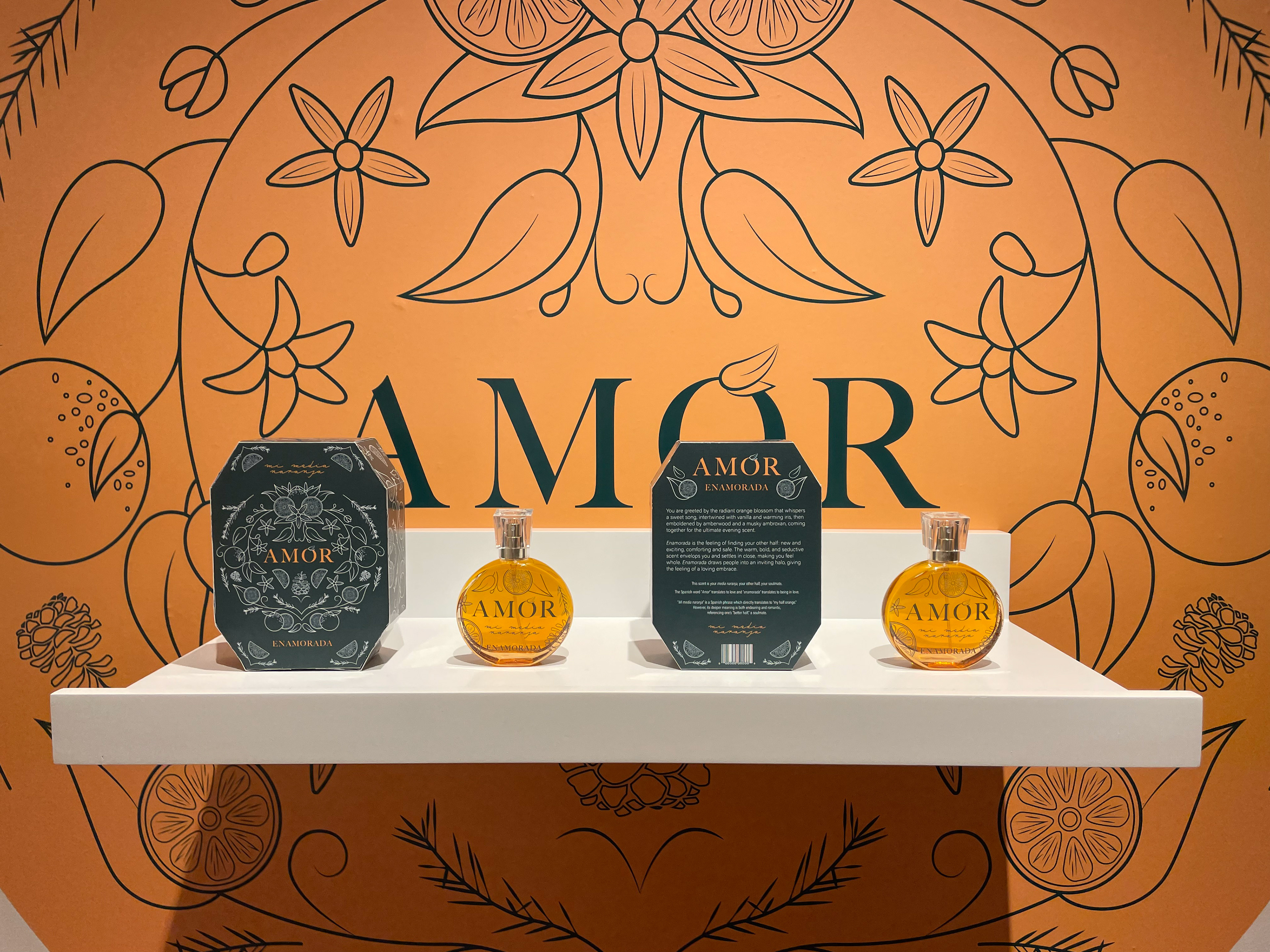 Close up of packaging design display