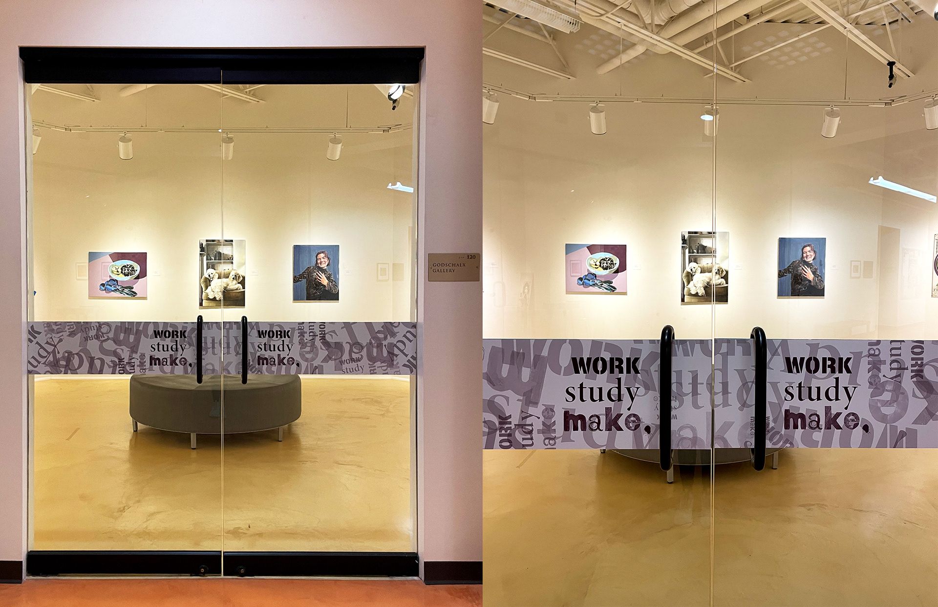 Vinyl on Gallery doors