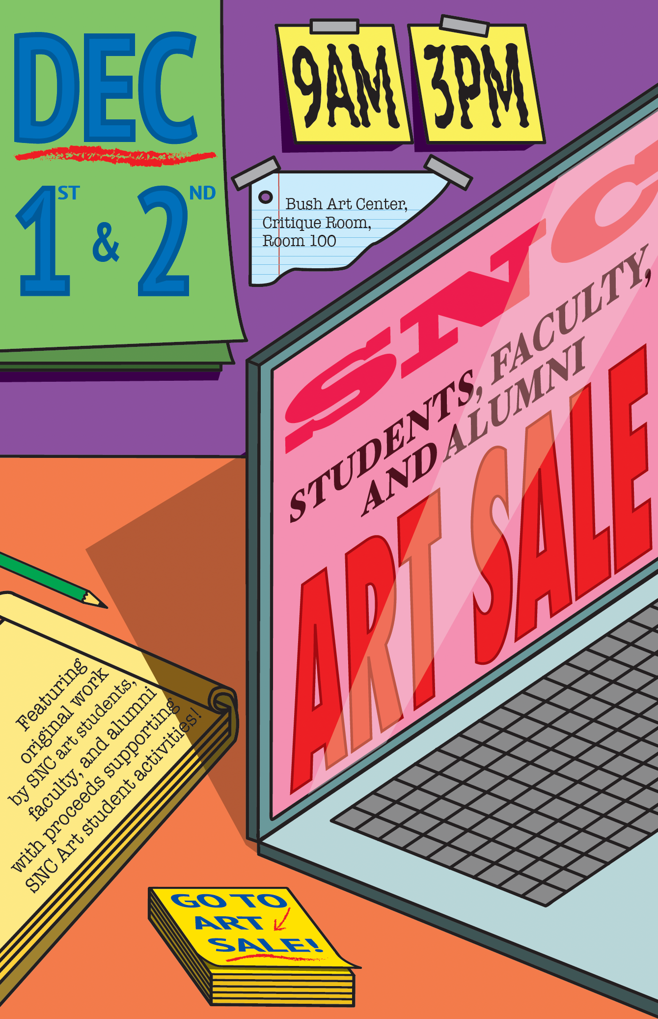 Poster for Annual Art Sale 2022-23