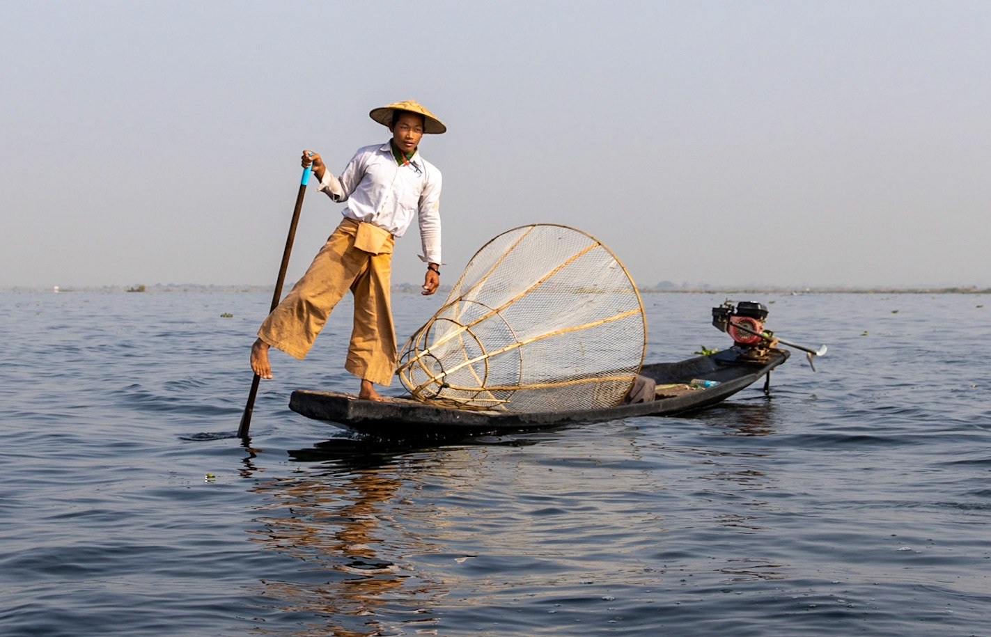 Fisherman on Inle Lake, Myanmar