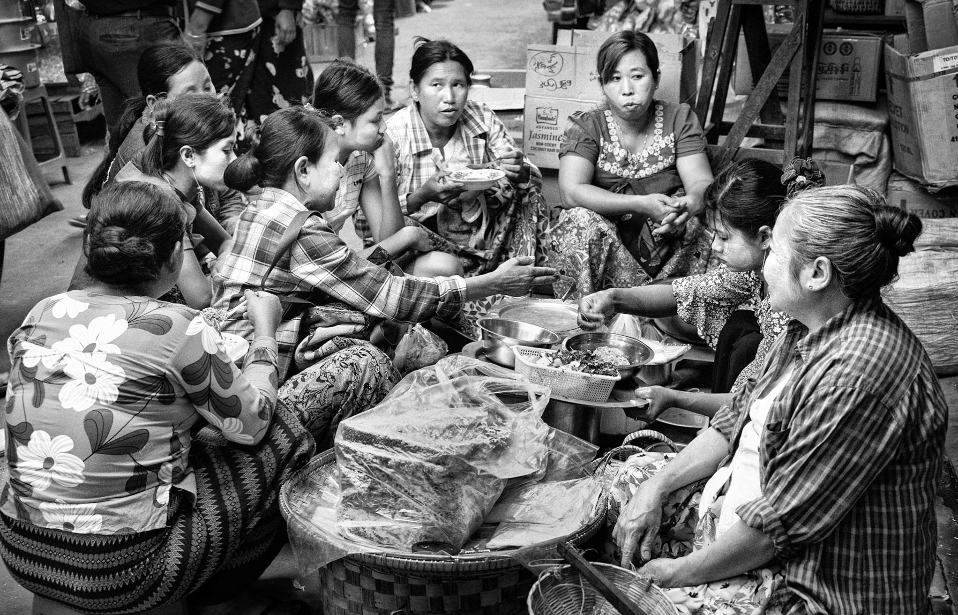 Pakkoku market, Myanmar