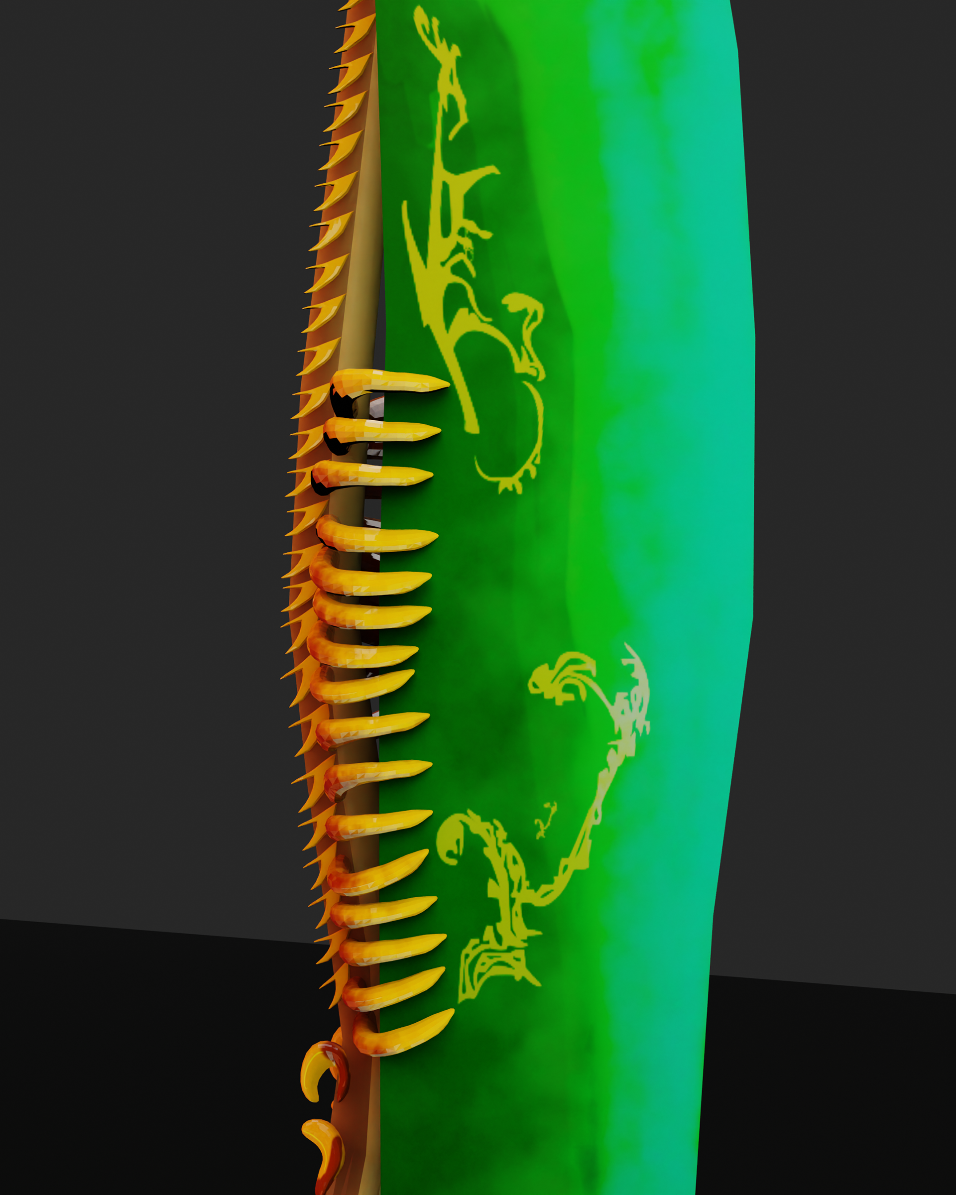 Close up 3 - Hilt Spikes/Details