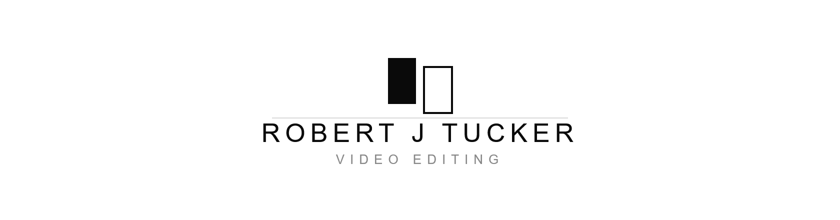 Robert J Tucker freelance video editing services logo