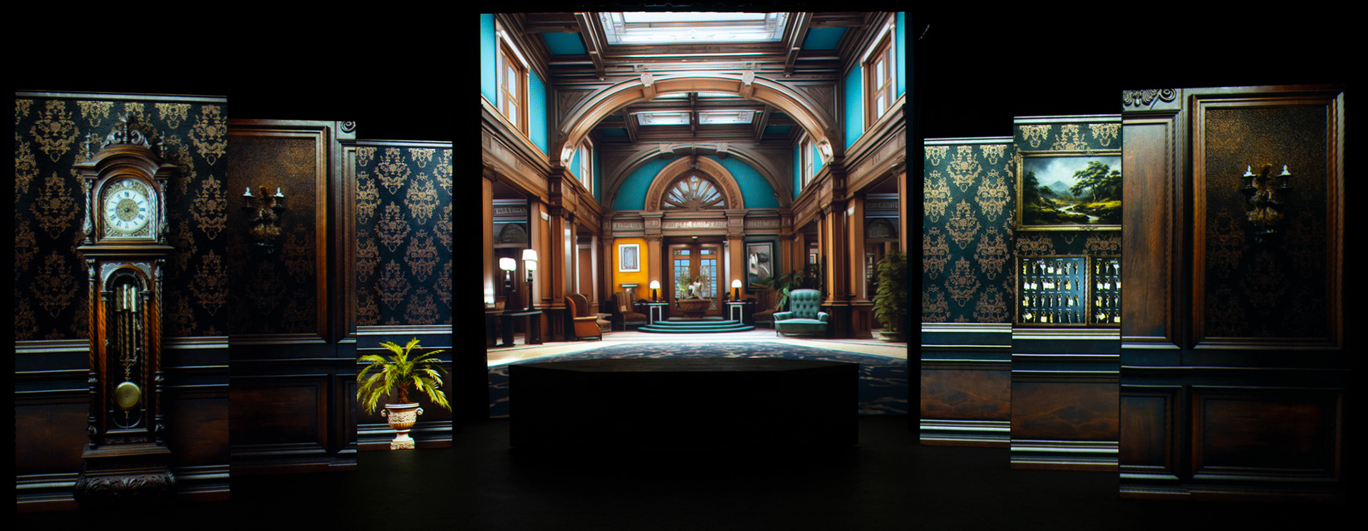 image of theatre projection - hotel lobby