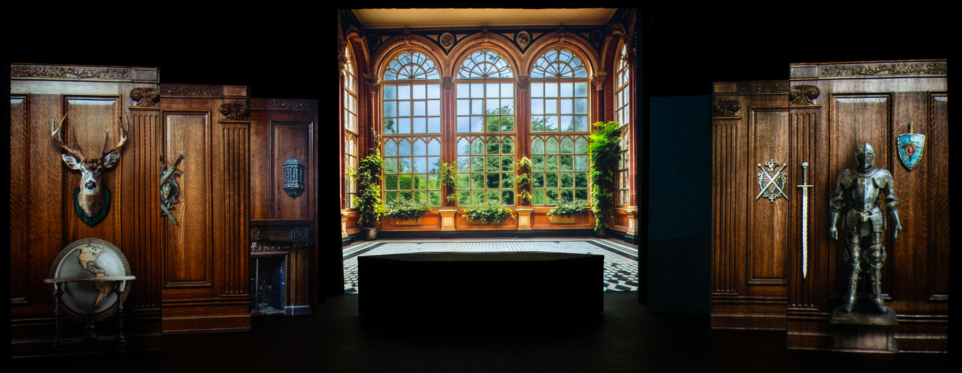 image of theatre projection - Baskerville Hall interior