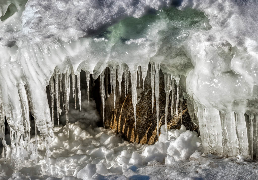 photo of ice and icicles