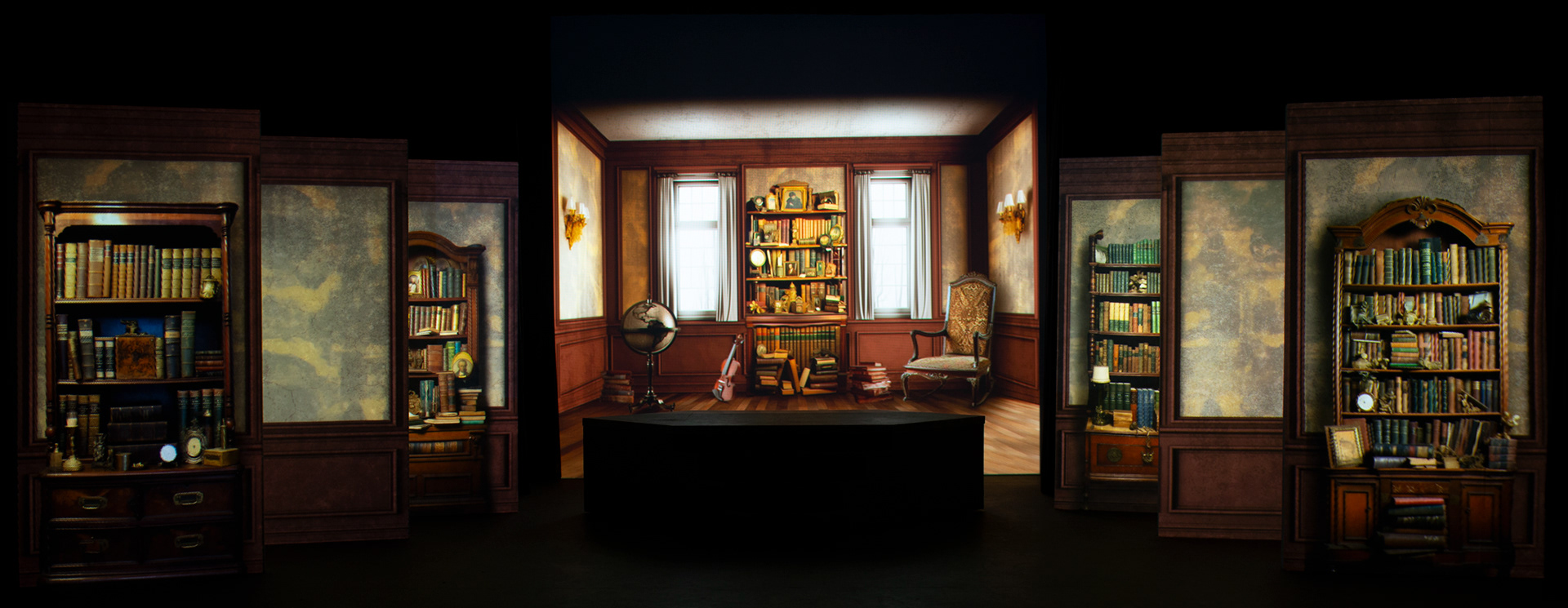 image of theatre projection - interior sitting room